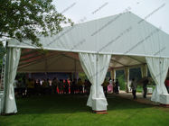500 People Aluminum Outdoor Event Tents for Sale and Parties with Decorations and Church Windows or Glass Sidewalls