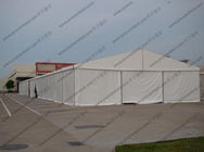 Transparent Temporary Storage Tents 25 x 100m Alumunium PVC Or Sandwich Panel Sidewalls