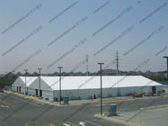 30x60m White PVC Cover Warehouse Storage Tent , Large Industrial Tents With ABS Sidewalls