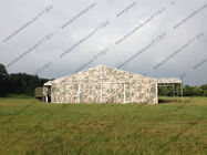 Camouflage Roof Cover Military Surplus Canvas Tent Aluminum Structure For Army Training Base
