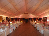 Huge Wedding Event Tents 25 x 60m PVC Cover Fabric Church Windows Curtains Decoration