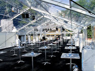 PVC Roof Cover Transparent Marquee Tent , Business Use Clear Top Marquee Inside Decoration