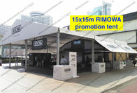 15x15 PVC Roof Outdoor Event Tents for RIMOWA Promotion Event