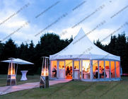 Luxury Wedding Event Tents High Peak Aluminum Alloy Frame With Decorations