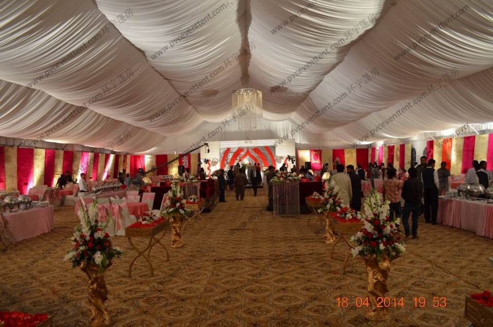 Huge Wedding Event Tents 25 X 60m Pvc Cover Fabric Church Windows