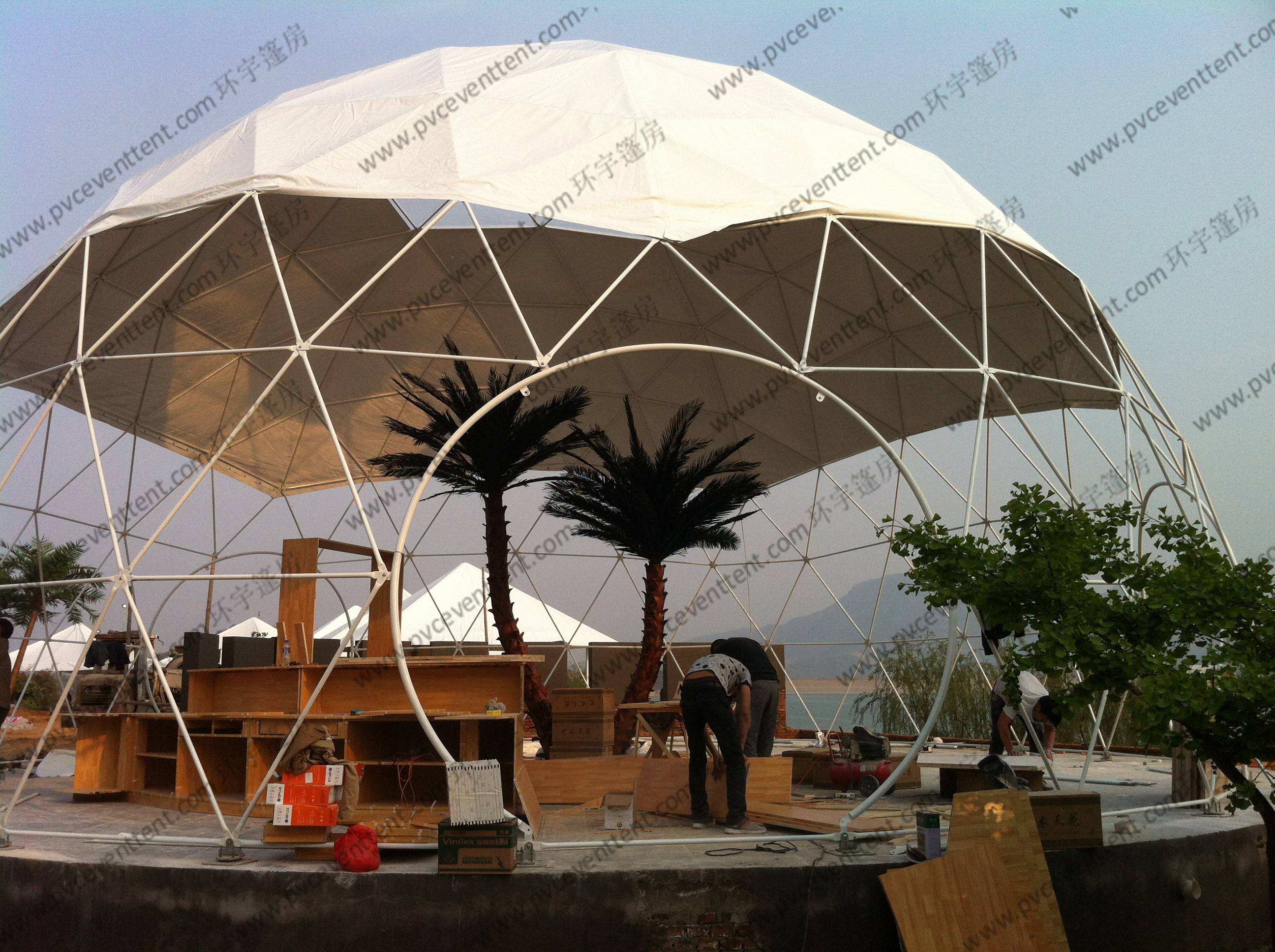 Aluminium Frame Geodesic Dome Tent