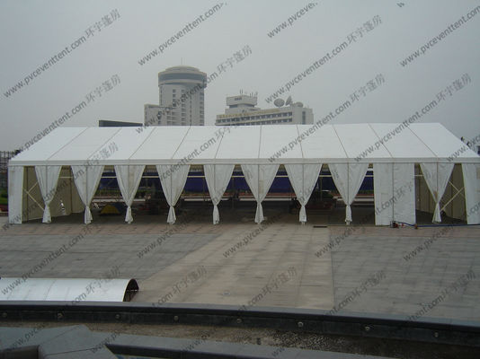 Large French Windows Outdoor Exhibition Canopy Tent PVC Fabric 18 x 33m Aluminum Frame