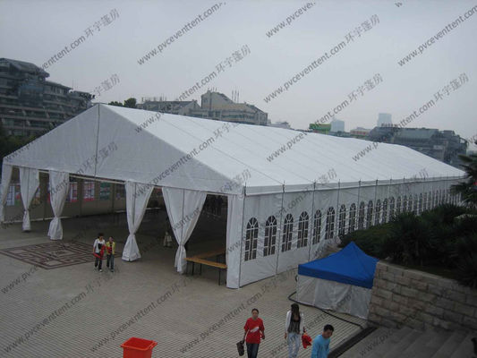 Large French Windows Outdoor Exhibition Canopy Tent PVC Fabric 18 x 33m Aluminum Frame