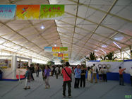18m White Waterproof Outdoor Exhibition Tents For Car Show / Flowers Show