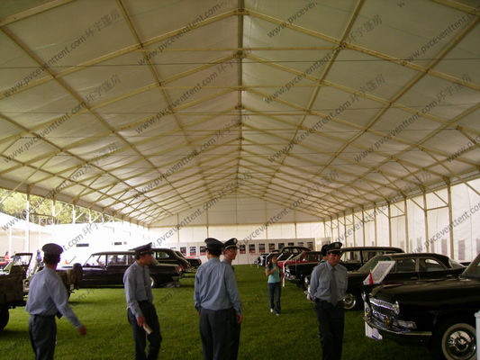 18m White Waterproof Outdoor Exhibition Tents For Car Show / Flowers Show