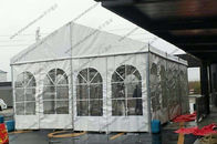 Hot - DIP Galvanized PVC Canopy Tent White 6 x 12m With Transparent Church Windows