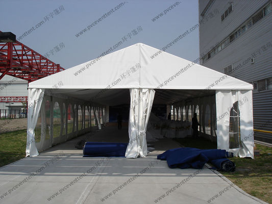 10m Clear Span White PVC Cover Aluminium Frame Outdoor Tents For Parties / Conferences / Trade Shows