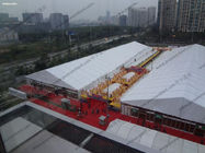 PVC Safety Outdoor Exhibition Tents 30m 40m Width Expandable Bolts Fixing
