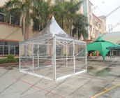 Transparent Luxury High Peak Tents , Mini Pagoda Canopy With PVC Windows / Sidewalls