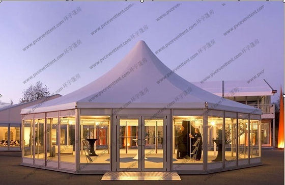 Permanent Octagonal Blue Peak Tents