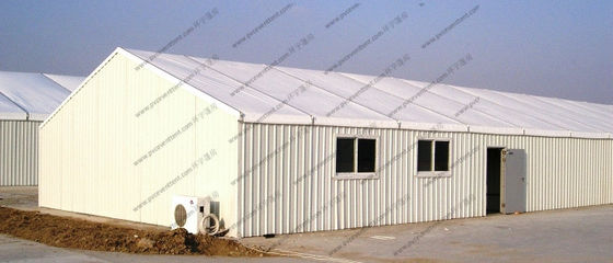 Waterproof 15 x 50m Warehouse Storage Tent , Outdoor Warehouse Tents With Rolling Door