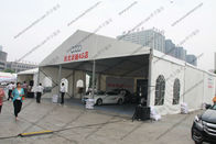Aluminum Trade Show Canopy Tents White Square Side Windows Steel Pegs Fixing