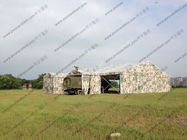Camouflage Roof Cover Military Surplus Canvas Tent Aluminum Structure For Army Training Base