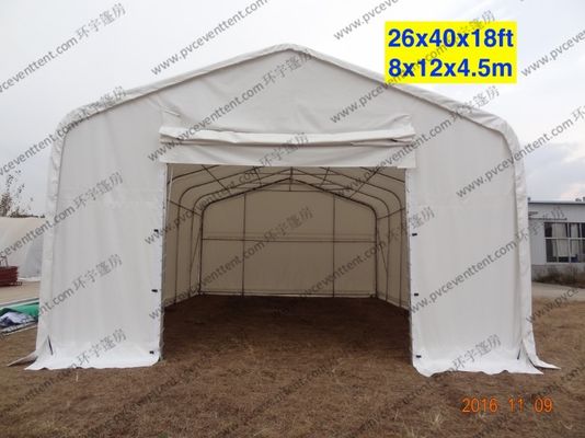 White Waterproof PVC Canopy Tent AC System Temporary For Outside Patry / Tempporary Military Tent