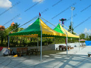 Mini Colorful Gazebo Canopy Tent Green And Yellow High Peak Flame Retardant