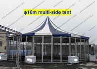 PVC Fabric Polygon Tent Multi - Side , ISO 9001 Approved Pagoda Canopy Tent