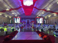 Aluminum Clear Span Wedding Event Tents , Soft PVC Walls Fancy Tents For Weddings