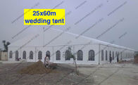 Huge Wedding Event Tents 25 x 60m PVC Cover Fabric Church Windows Curtains Decoration