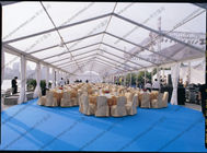 PVC Roof Cover Transparent Marquee Tent , Business Use Clear Top Marquee Inside Decoration