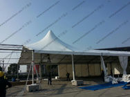 Large Luxury White Outdoor Event Tent High Peak Frame Durable For Exhibition