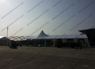 Large Luxury White Outdoor Event Tent High Peak Frame Durable For Exhibition