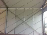 Big Movable Outdoor Warehouse Storage Tent , Canvas Storage Tent Sandwich Panel Walling System
