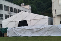 Glass Wall 10 x 15m Outside Storage Tent Customized Printing On The Grassland