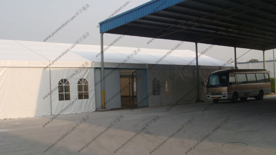 Blue Colored Portable Storage Tents Waterproof Steel As Semi - Permanent Warehouse