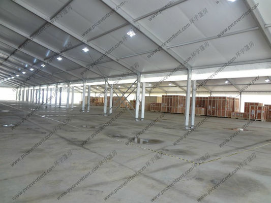 Wind Resistance Warehouse Storage Tent Aluminum Structure PVC With AC System