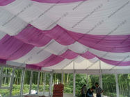 Colorful PVC Cover with Inside Lining Decoration and Glass Sidewalls for Outdoor Event as Business Meeting or Patry