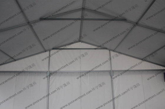 PVC Canvas White Commercial Storage Tents 10 x 6m Transparent Church Windows AC System