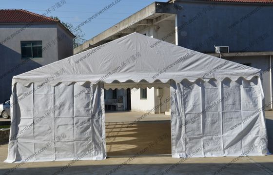 6 X 12m Outdoor Event Tent White Color Pvc Cover With Transparent Church Windows