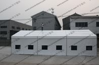 White Color 8x15M Water Proof Military Army Tent With Pvc Screen Windows