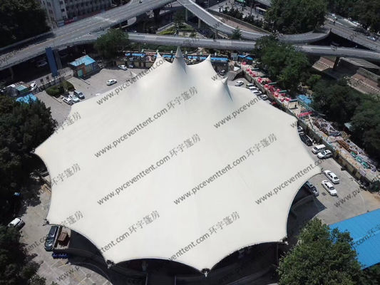 Luxury White Membrance Structure Outdoor Circus Tent In Shopping Center / Mall / Plaza