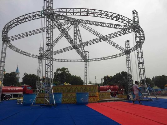 Performance Stage Lighting Truss , Customized Vertical Lighting Truss Adjustable Height