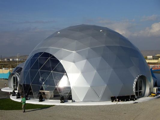 Outdoor PVC 5-50m Big Wedding Portable Geodesic Dome Shelter Event Party Tent