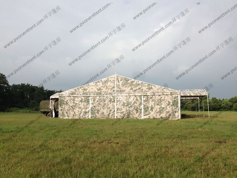 Camouflage Roof Cover Military Surplus Canvas Tent Aluminum Structure