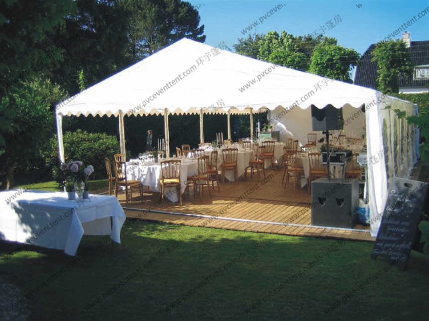 Garden Grass PVC Event Tent White Curtain ABS Hard Wall For Party Activities