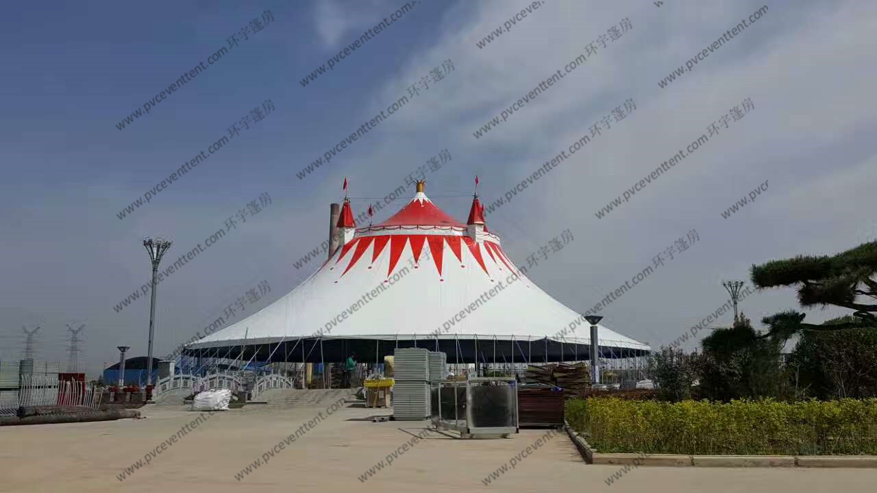 Colorful Roof Cover High Peak Tents , Pagoda Party Tent Decoration For Outside Event