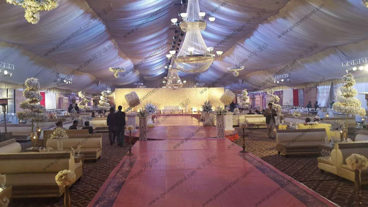 Outdoor Luxury Wedding Event Tents Unique Decoration For Wedding Ceremony