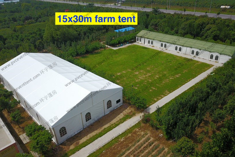 15 x 30m Giant White PVC Event Tent , Outdoor Canopy Party Tent Camouflage Decorations